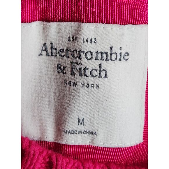 Abercrombie & Fitch Sweater Jrs. M Pink Cable Knit Y2K VTG Moose Logo Barbiecore - Picture 5 of 7